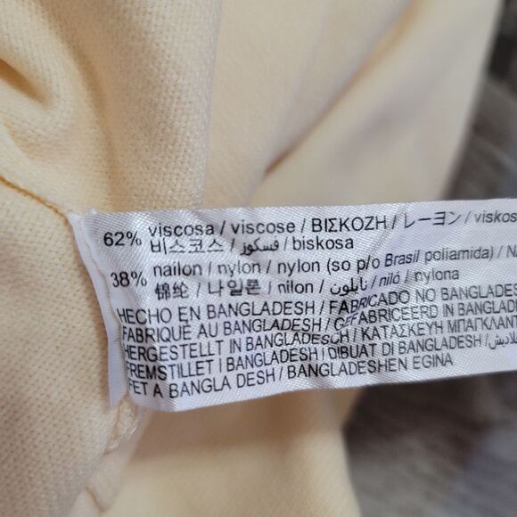 Zara Cream Draped Knitted Dress Size Small - Picture 6 of 7